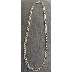 Cuban Link Chain Necklace 10mm 30 in. Men's 14k Gold Plated Figaro Link Stamped